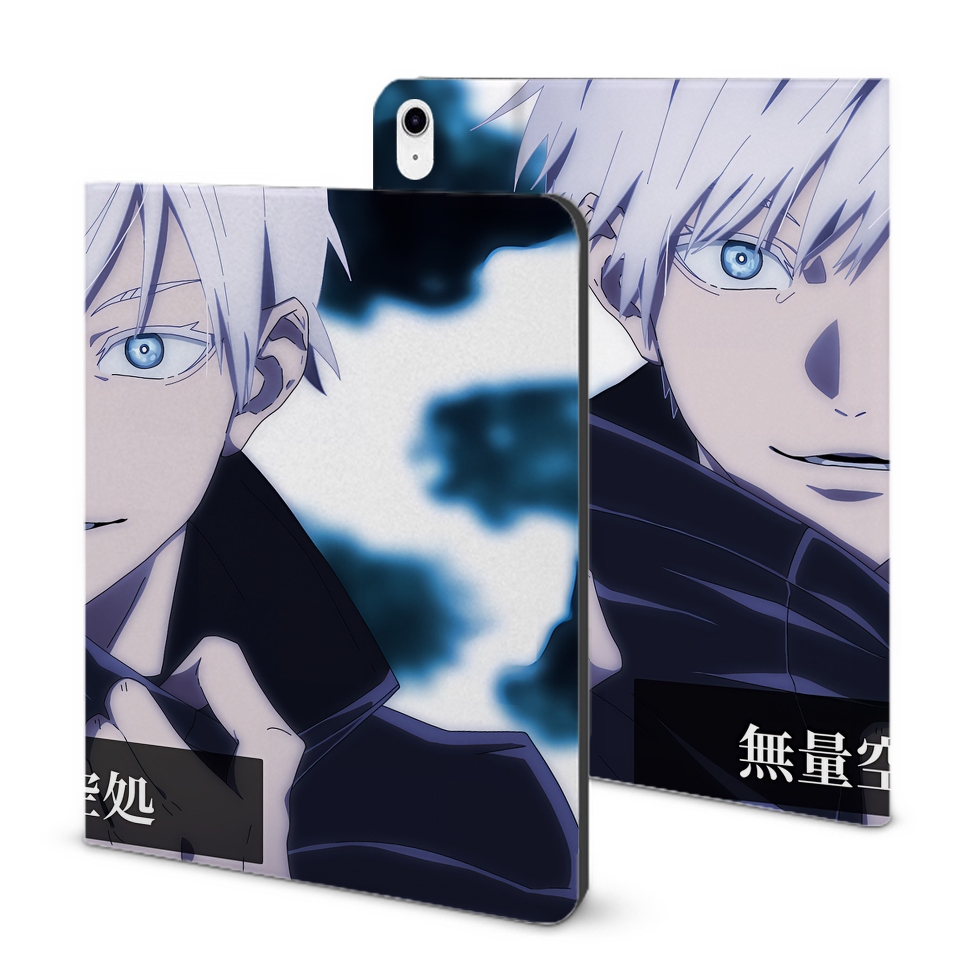 （画像用） 呪術廻戦 Jujutsu Kaisen IPad ケース ブック型 PUレザー TPU 耐衝撃 軽量 薄型 ペン収納なし 全面保護 IPad 各モデル対応